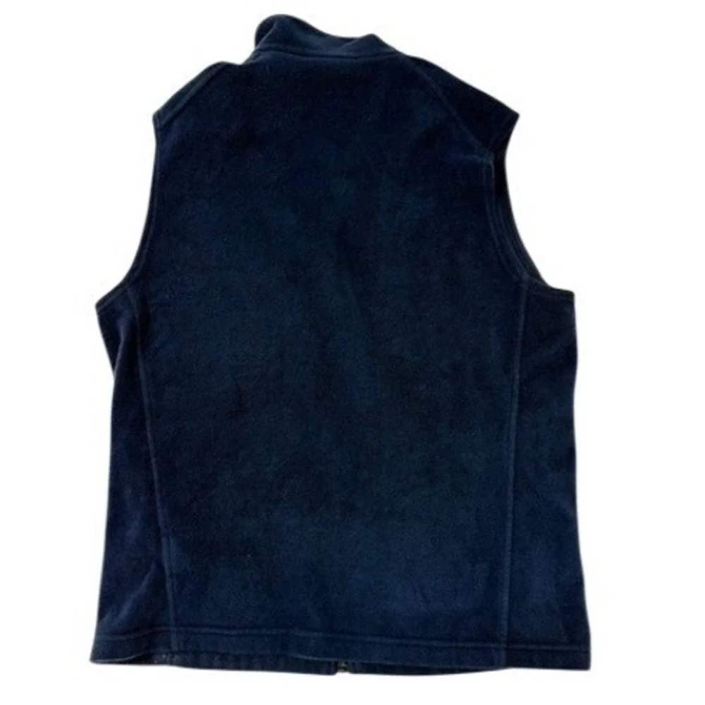 Columbia‎ Mens Fleece Vest Blue Full Zip Pockets Size Medium